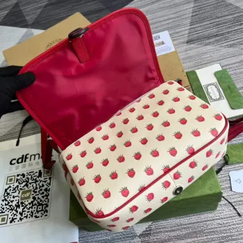 Gucci 664143 Dětská messenger taška Červená