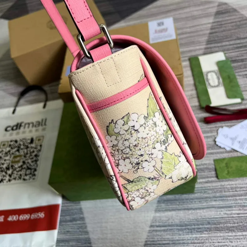 Gucci 664143 Dětská messenger taška Růžová
