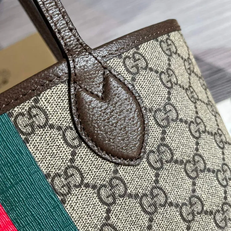 Gucci 726762 Ophidia Malá Taška přes Rameno Hnědá