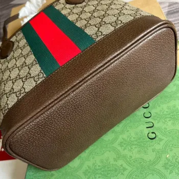 Gucci 726762 Ophidia Malá Taška přes Rameno Hnědá