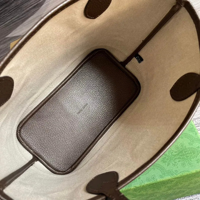 Gucci 726762 Ophidia Malá Taška přes Rameno Hnědá