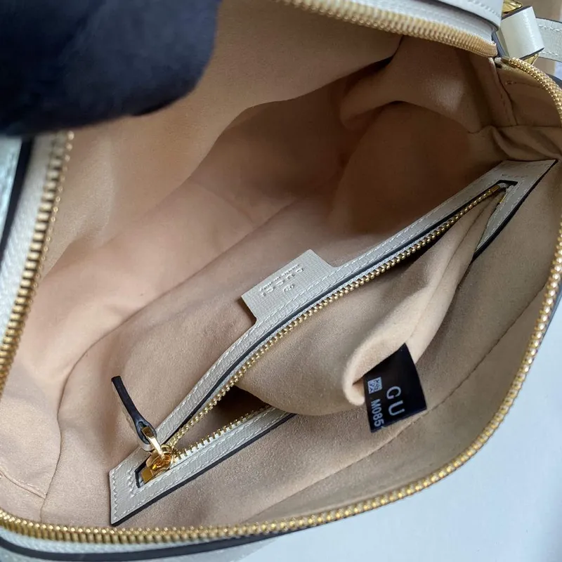 Gucci 645454 Gucci Horsebit 1955 Malá Kabelka přes Rameno Béžová