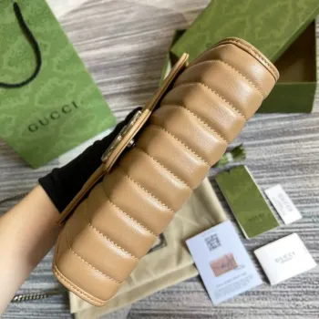 Gucci 474575 GG Marmont mini taška Světle růžová
