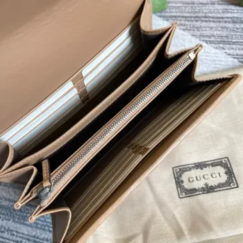 Gucci 474575 GG Marmont mini taška Světle růžová