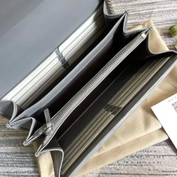 Gucci 474575 GG Marmont mini taška Šedá