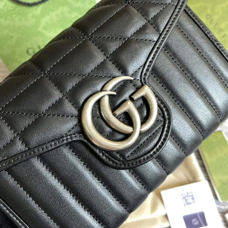 Gucci 474575 GG Marmont mini taška černá