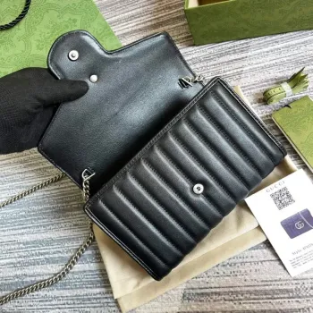 Gucci 474575 GG Marmont mini taška černá