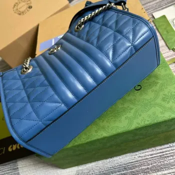 Gucci 681483 GG Marmont malá taška přes rameno Modrá