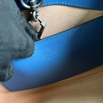 Gucci 681483 GG Marmont malá taška přes rameno Modrá