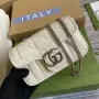 Gucci 476433 GG Marmont Super Mini Taška Bílá