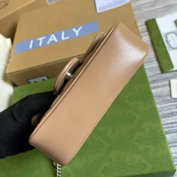 Gucci 476433 GG Marmont Super Mini Taška Růžová