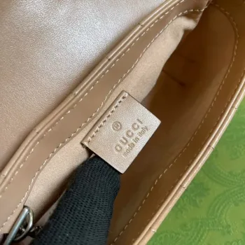 Gucci 476433 GG Marmont Super Mini Taška Růžová