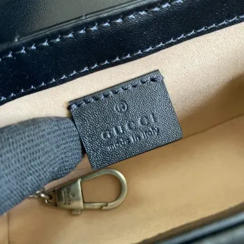 Gucci 476433 GG Marmont Super Mini Taška Černá