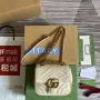 Gucci 739682 GG Marmont Matelassé mini tote bag Bílá
