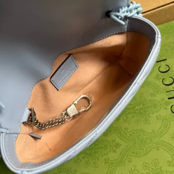 Gucci 699757 GG Marmont Pásková taška Modrá