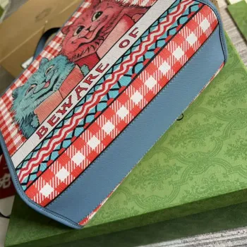 Gucci 630542 Dětská taška s potiskem koťat