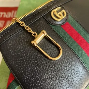 Gucci 698805 Ophidia gg Srdce Utility Pásková Taška Černá a bílá