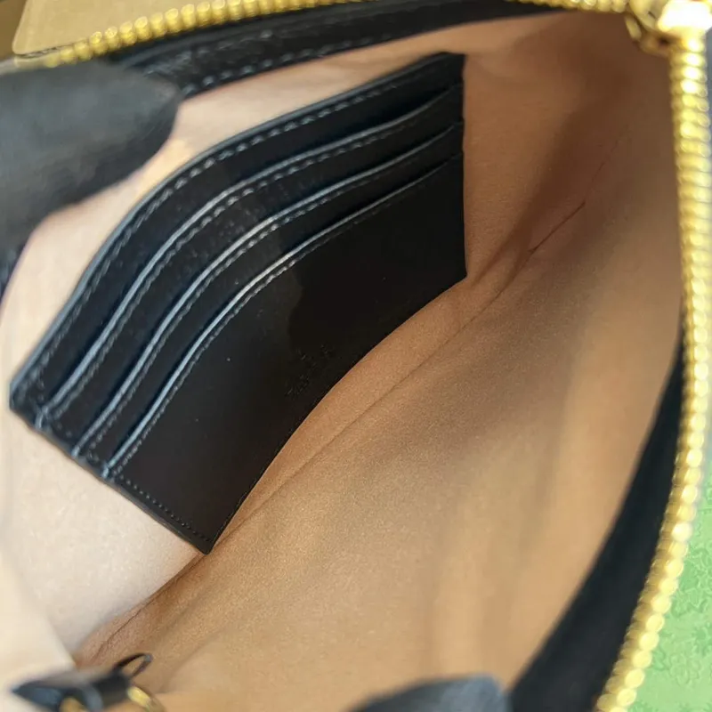 Gucci 698805 Ophidia gg Srdce Utility Pásková Taška Černá a bílá