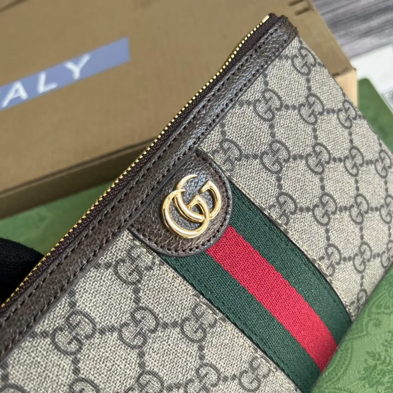 Gucci 698805 Ophidia gg Srdce Utility Pásková Taška Hnědá