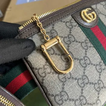 Gucci 698805 Ophidia gg Srdce Utility Pásková Taška Hnědá