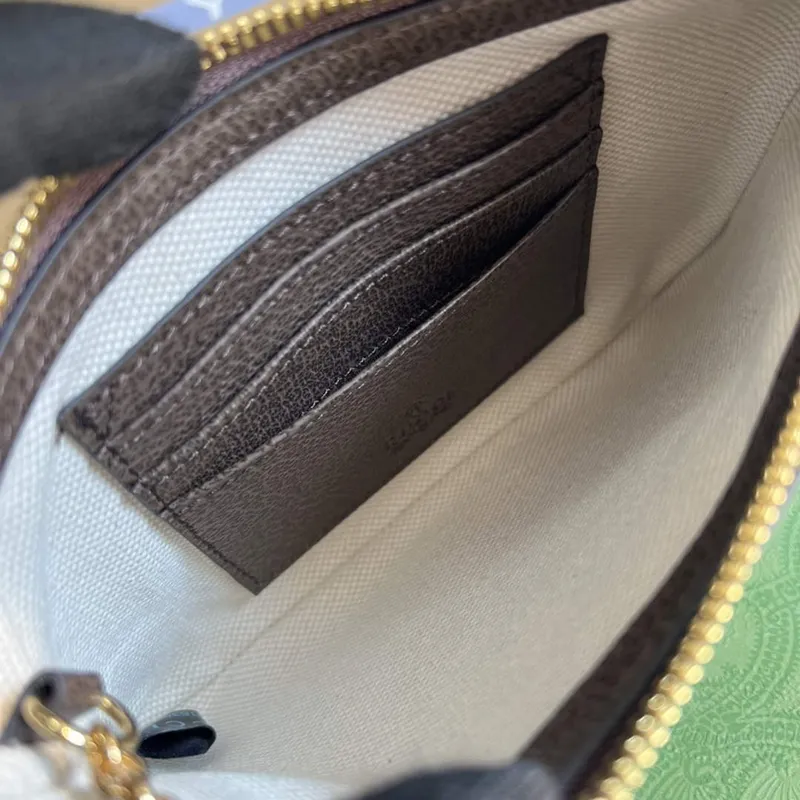 Gucci 698805 Ophidia gg Srdce Utility Pásková Taška Hnědá