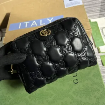 Gucci 726047 GG Matelassé kosmetická taška černá
