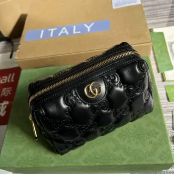 Gucci 726047 GG Matelassé kosmetická taška černá