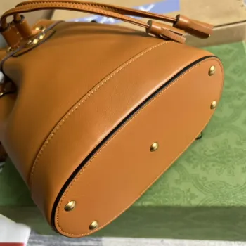 Gucci 724667 Diana Mini Bucket Bag Světle Hnědá