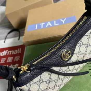 Gucci 735145 GG Supreme Ophidia malá kabelka černá
