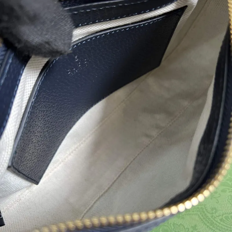 Gucci 735145 GG Supreme Ophidia malá kabelka černá