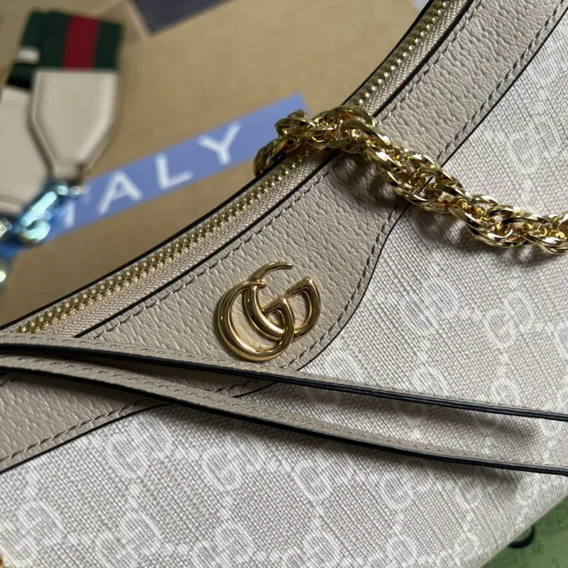 Gucci 735132 Ophidia malá kabelka Ovesná