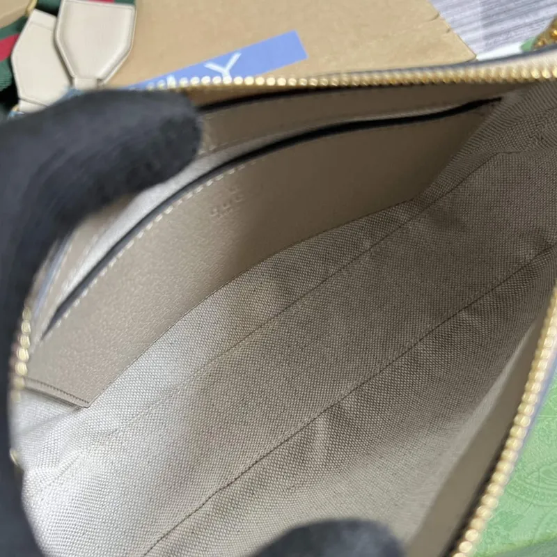 Gucci 735132 Ophidia malá kabelka Ovesná