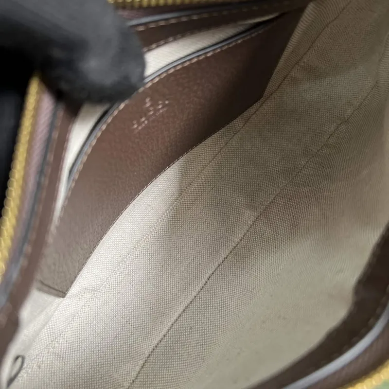 Gucci 735132 Ophidia malá kabelka Hnědá