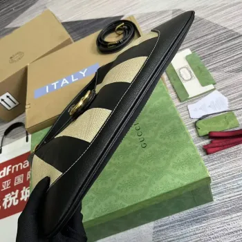 Gucci 726274 Aphrodite Střední Kabelka přes rameno Béžová a černá