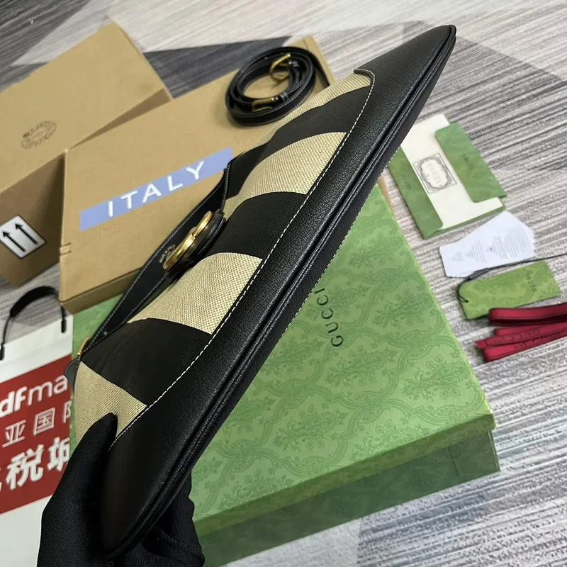 Gucci 726274 Aphrodite Střední Kabelka přes rameno Béžová a černá