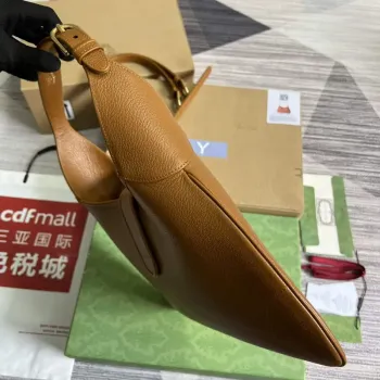 Gucci 726274 Aphrodite Střední Kabelka přes Rameno Světle Hnědá