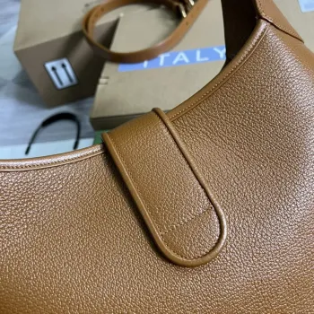 Gucci 726274 Aphrodite Střední Kabelka přes Rameno Světle Hnědá