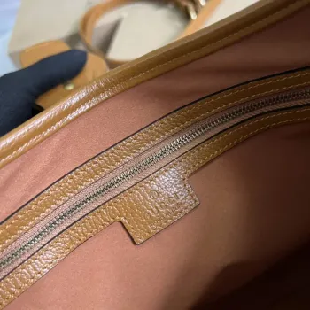 Gucci 726274 Aphrodite Střední Kabelka přes Rameno Světle Hnědá