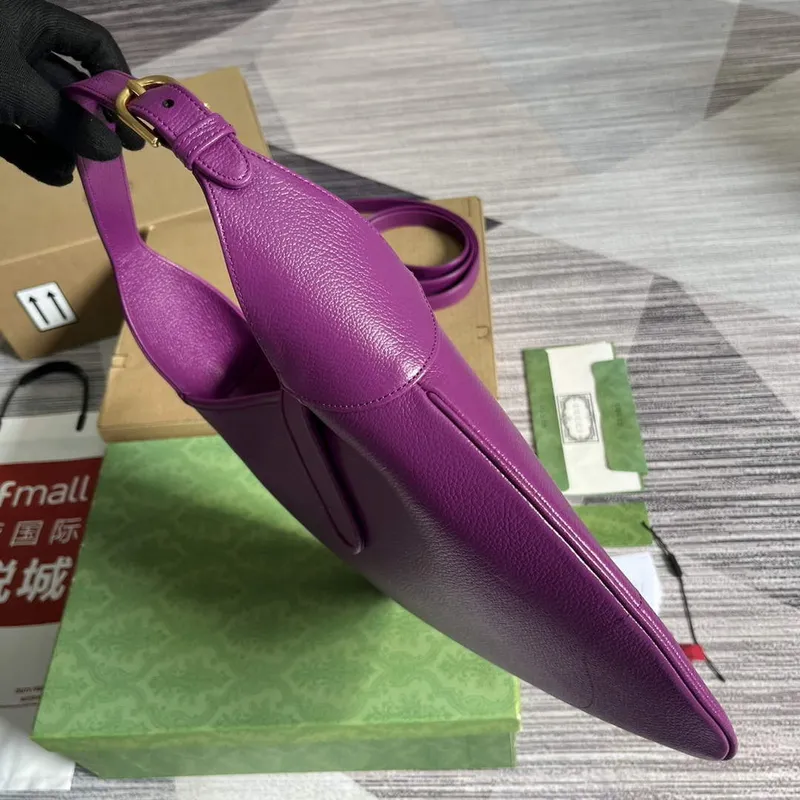 Gucci 726274 Aphrodite Střední Kabelka přes Rameno Fialová