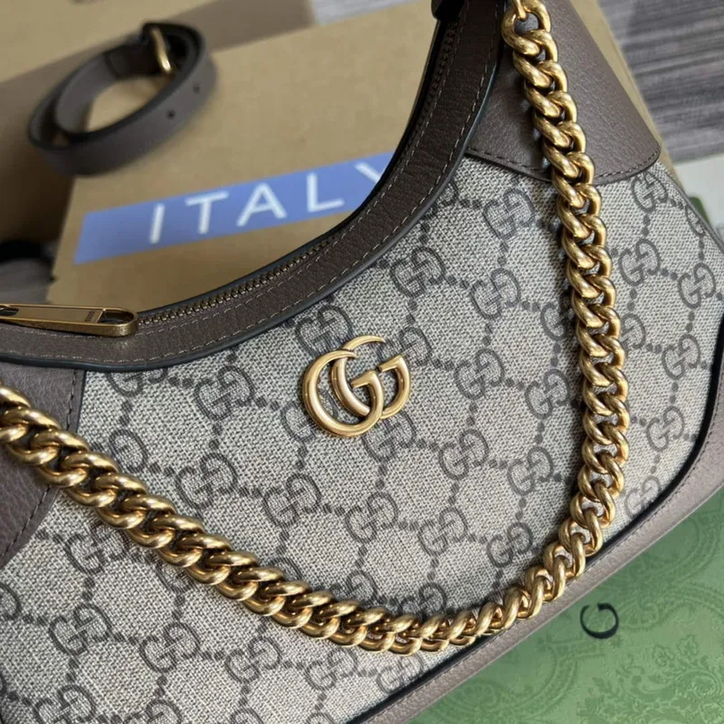 Gucci 731817 Aphrodite Malá Kabelka přes Rameno Hnědá