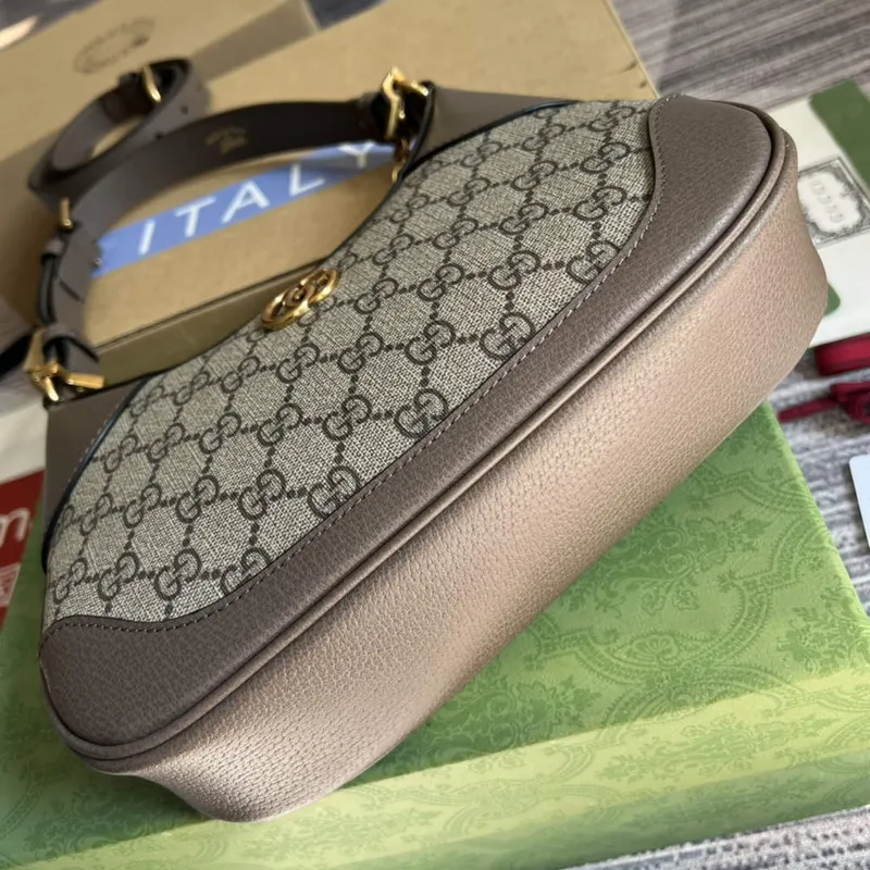 Gucci 731817 Aphrodite Malá Kabelka přes Rameno Hnědá