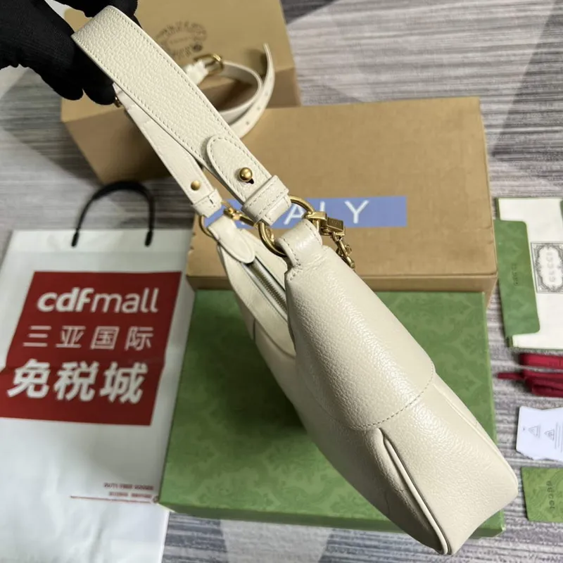 Gucci 731817 Aphrodite Malá Kabelka přes Rameno Bílá