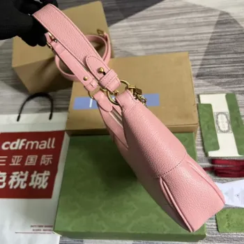 Gucci 731817 Aphrodite Malá Kabelka přes Rameno Světle Růžová