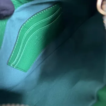 Gucci 731817 Aphrodite Malá Kabelka přes Rameno Zelená