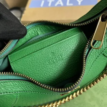 Gucci 731817 Aphrodite Malá Kabelka přes Rameno Zelená