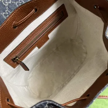 Batoh Gucci 674147 s propleteným G modrý