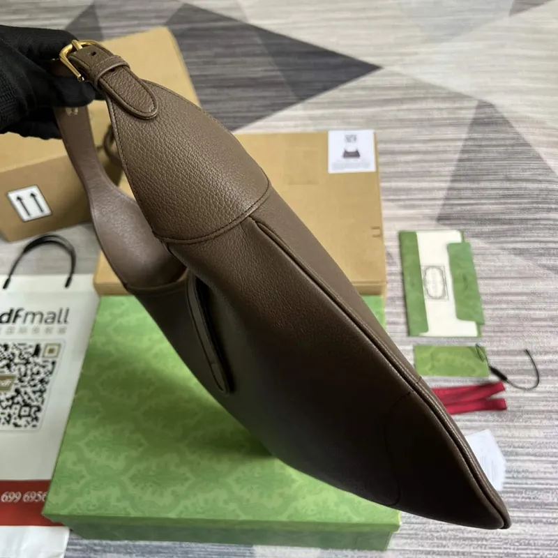 Gucci 726274 Aphrodite Střední Kabelka přes Rameno Hnědá