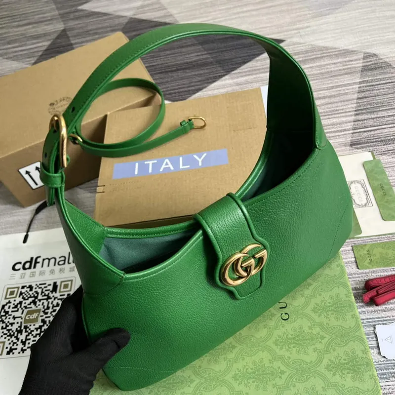 Gucci 726274 Aphrodite Střední Kabelka přes Rameno Zelená