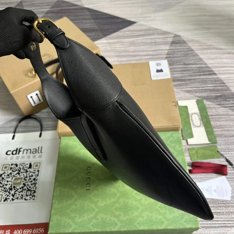 Gucci 726274 Aphrodite Střední Kabelka přes Rameno Černá