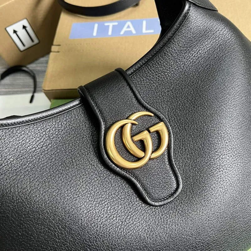 Gucci 726274 Aphrodite Střední Kabelka přes Rameno Černá